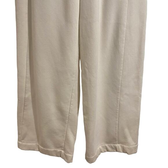 Zara White Straight Leg High Waist California Jogger Trousers Sz L NWOT - Picture 6 of 16